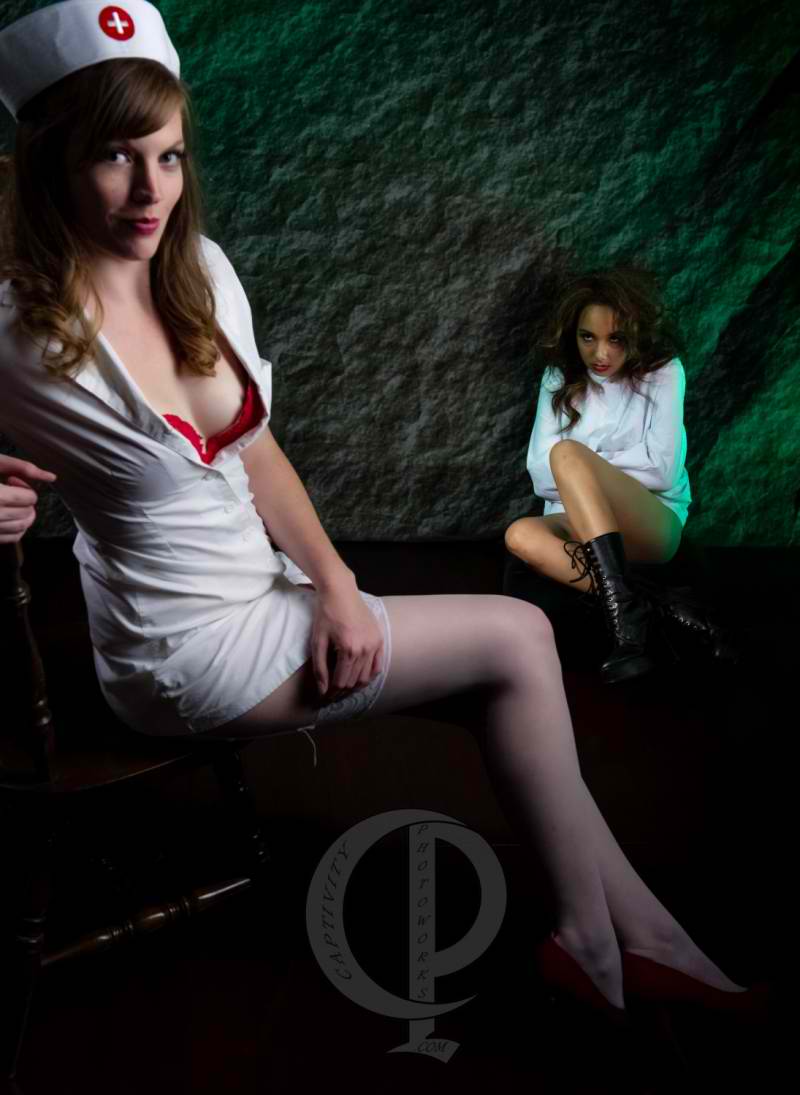Female model photo shoot of Michelle Beacker and LindseyElizabeth by Captivity Photoworks