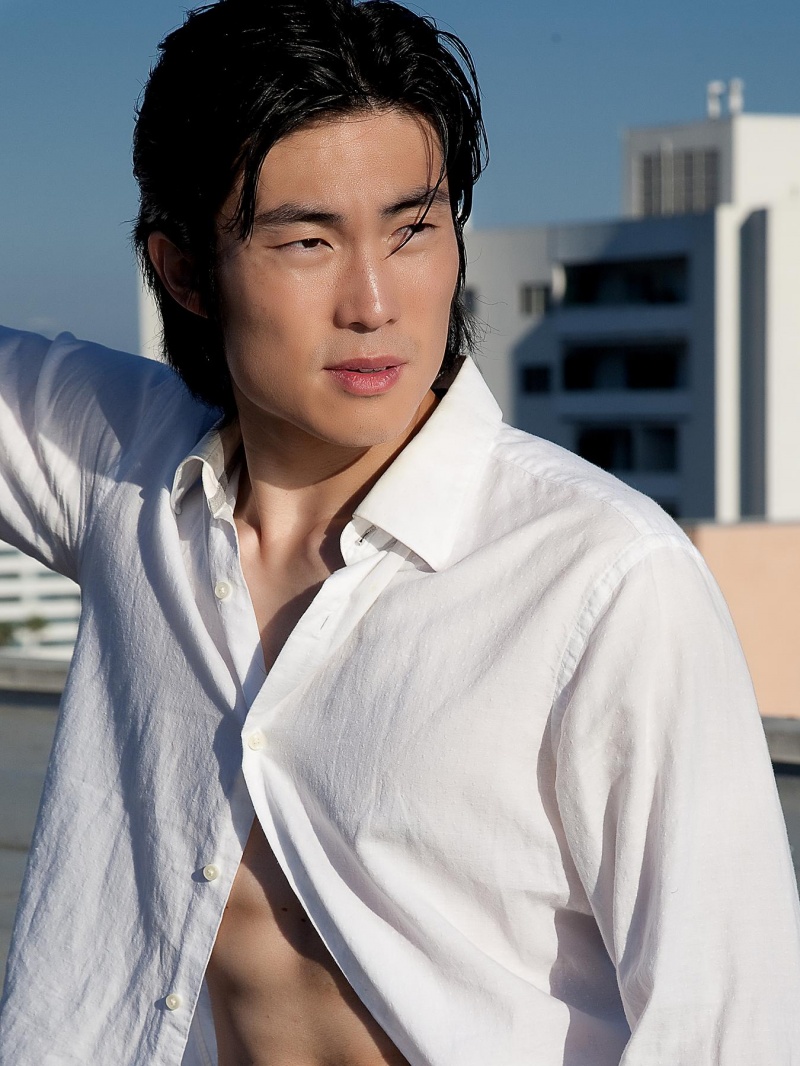 Male model photo shoot of Jun Wu in LA