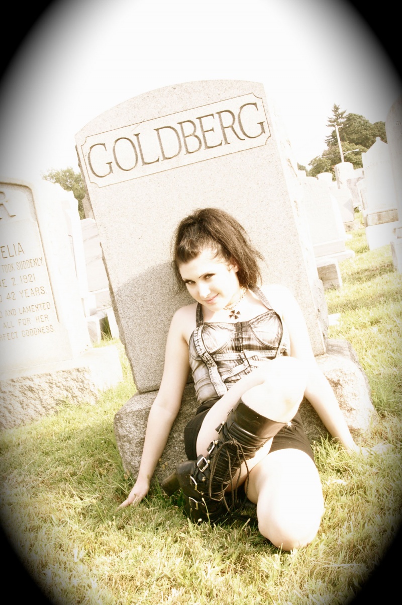 Male and Female model photo shoot of A Wandering Eye Photo  and Miss Sonia Sarah in A Cemetary in Philly