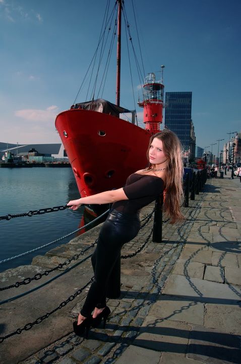Female model photo shoot of Sophie Louise Evans in Albert Dock - Liverpool