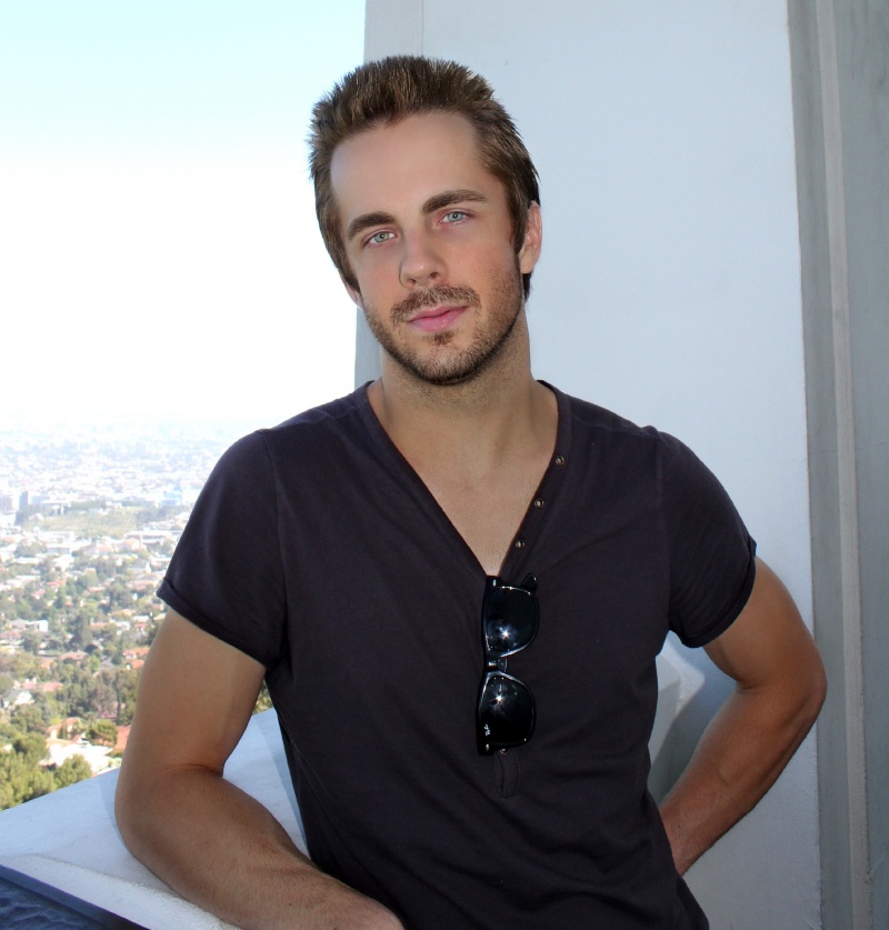 Male model photo shoot of Ry Truax  in Griffith Observatory