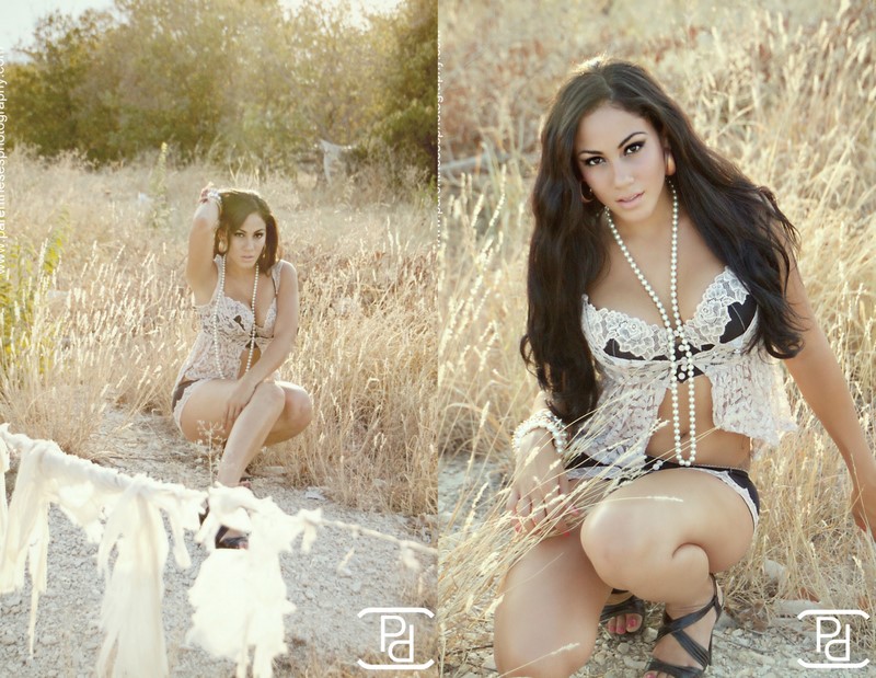 Female model photo shoot of Parentheses Photography and Mayra Viruet, makeup by Missy Von Parlo