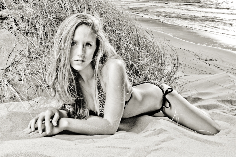Female model photo shoot of Jennifer_H by Michael Brinkerhoff in South Jetty