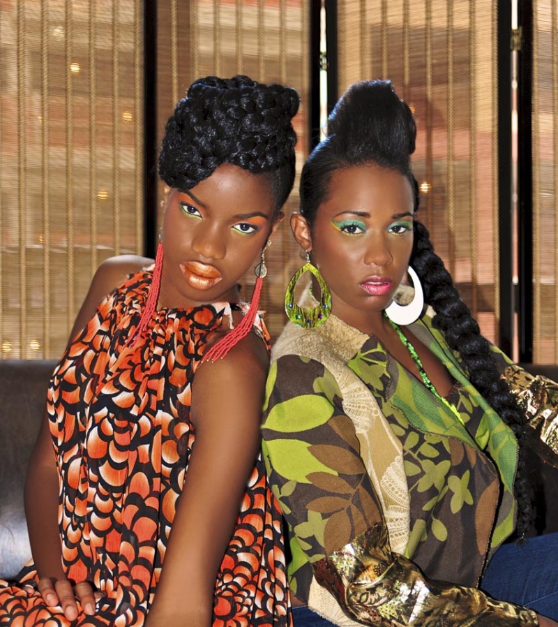 Female model photo shoot of MoNays Closet, SHANNA and Onyeka Deborah by ElektraDecember Digital, hair styled by Janese B, makeup by Xyzh, clothing designed by The Ilyana Joi Closet, MoNays Closet and Naked Roots