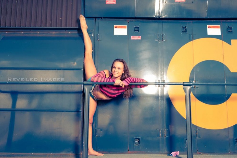Female model photo shoot of Lora Krystine by Reveiled Images in Abandoned train tracks