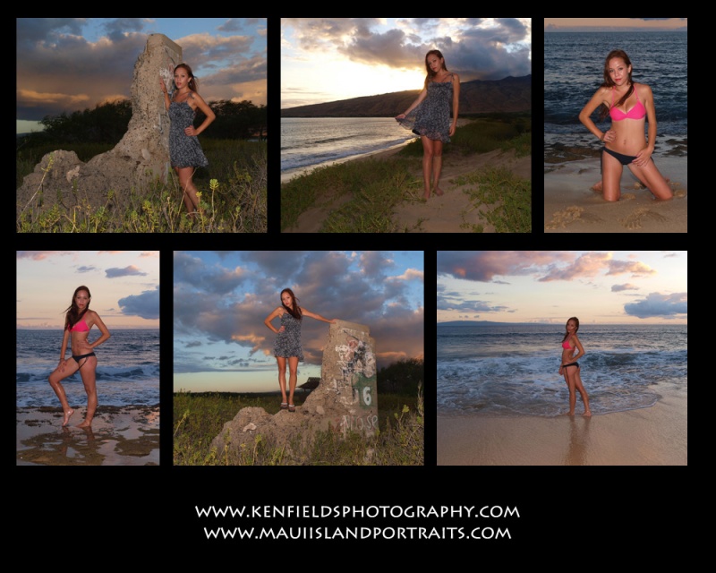 Male and Female model photo shoot of Ken Fields Photography and Elizabeth Acy in Maui, Hawaii