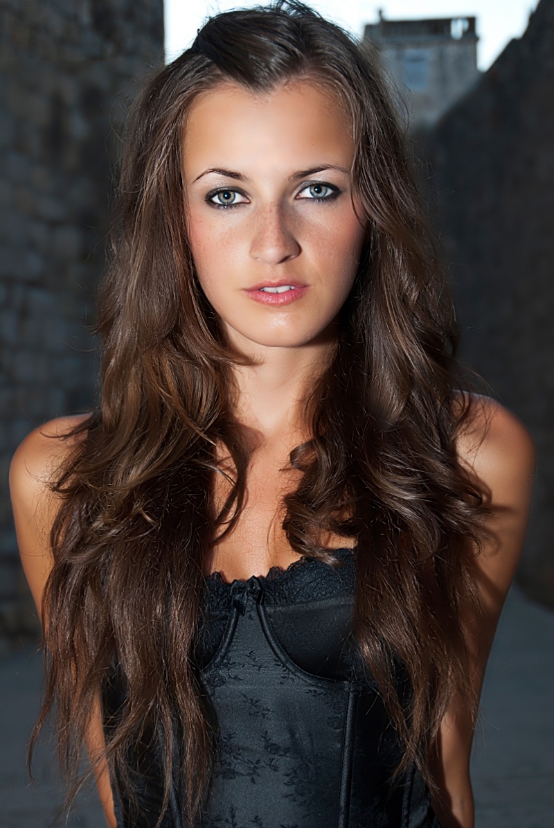 Female model photo shoot of Dzeny Dzenita in Croatia, Dubrovnik, August 2o11