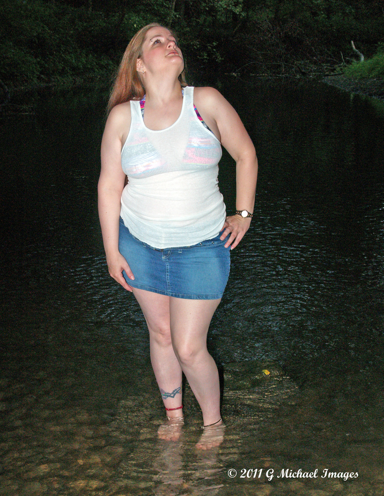 Female model photo shoot of Cerridwyn in Covered Bridge/Creek in Ohio. 8/21/11