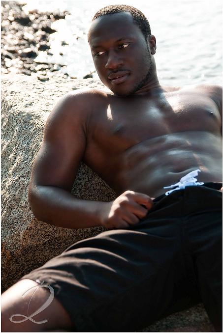 Male model photo shoot of Model Pierre in Beach