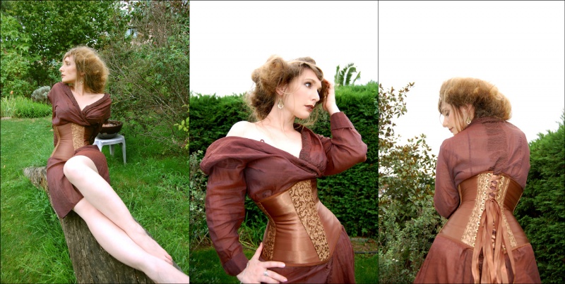 Female model photo shoot of Eikhell Corsets in Toulouse