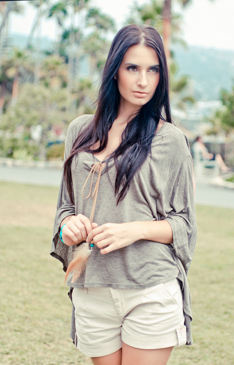 Female model photo shoot of Olesya G in Laguna Beach