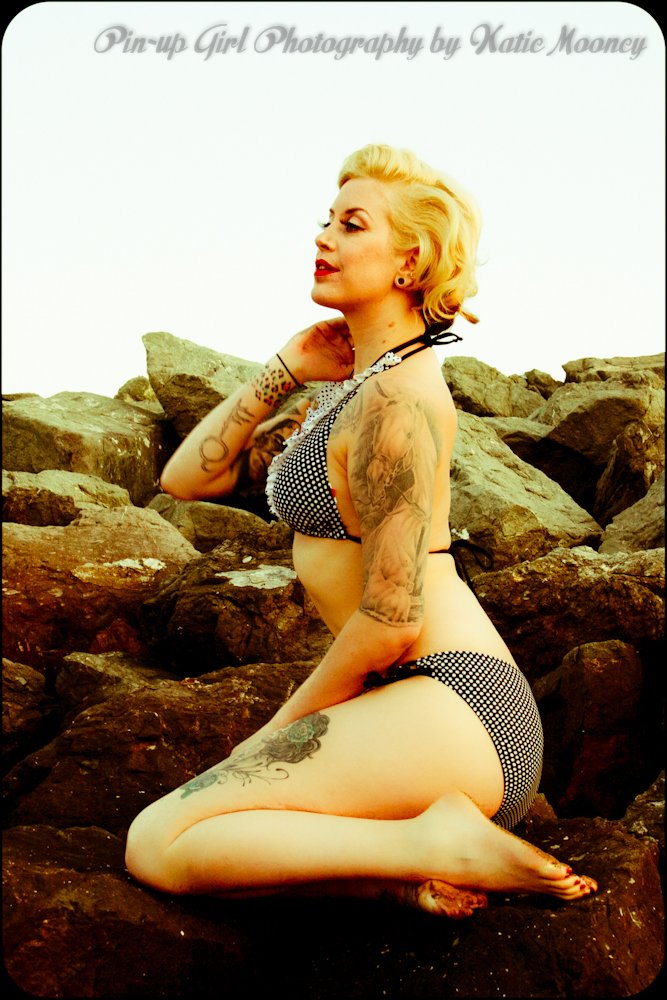 Female model photo shoot of Feral Ferocious by Pin-up Girl Photography in SAn Mateo CA, makeup by Beauty By Crisna