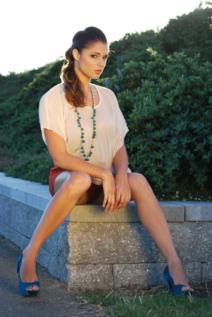 Female model photo shoot of Crystal Garrett, wardrobe styled by InfinitelyChic