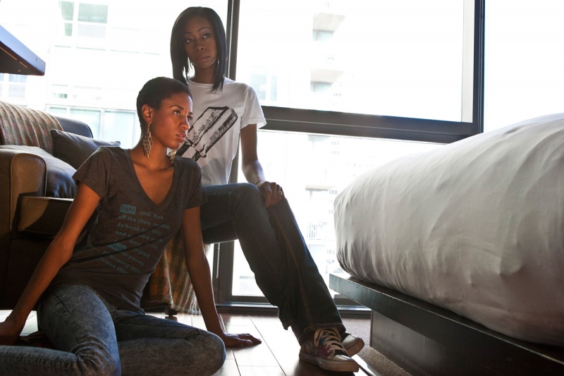 Male and Female model photo shoot of MarkStephan, Erica Ryan Lowe and Ameena - P in Chicago
