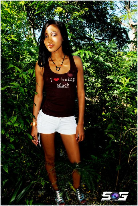 Female model photo shoot of Giavanna Harrison in Nassau , The Bahamas, clothing designed by I Love Being Black