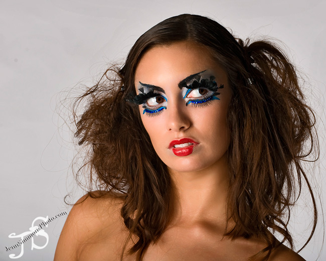 Female model photo shoot of BlackWatch MakeUP Art and Bridget Stauffer by Jenn Simmons Photo in BlackWatch Studio Cleveland Ohio