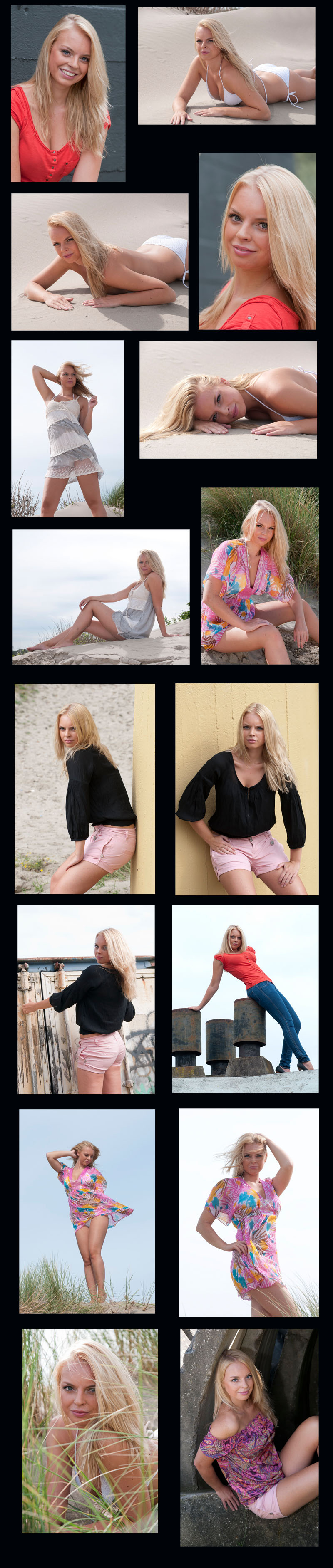 Male and Female model photo shoot of Jan Campagne and Melanie Haring in Dutch coast
