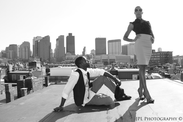Male model photo shoot of EJ Jean-Paul in Roof Top in the North End