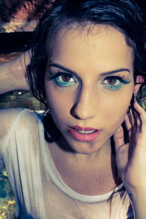 Female model photo shoot of Morgan Watt by Trevor Garza, hair styled by HGF Styling