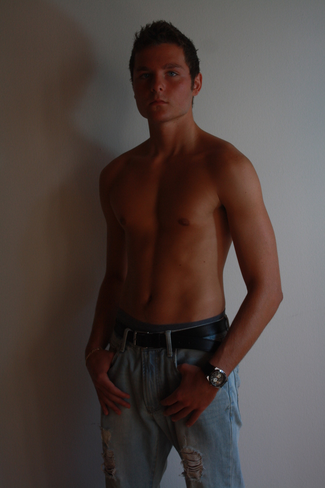 Male model photo shoot of Mihai Tatu in Chicago apartment