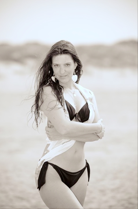 Female model photo shoot of Signorina Livia in The beach