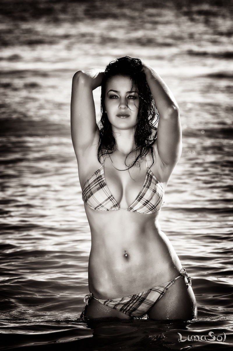 Female model photo shoot of May-c in beach