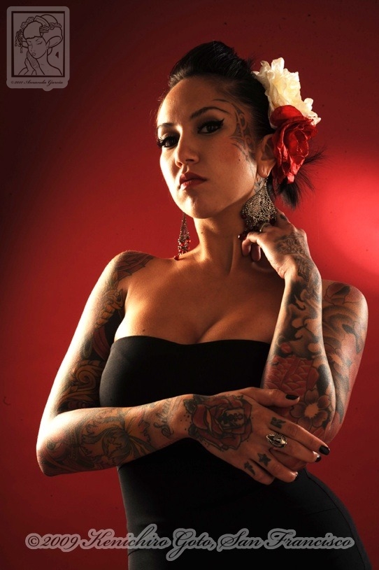 Female model photo shoot of Mandy Garcia Tattoo in San Francisco, California