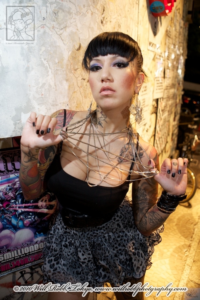 Female model photo shoot of Mandy Garcia Tattoo in Tokyo, Japan