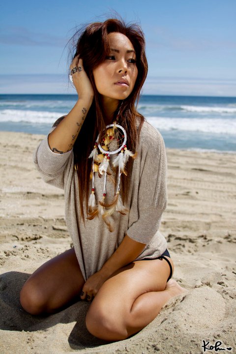 Female model photo shoot of Sandeeeee in Huntington Beach CA.