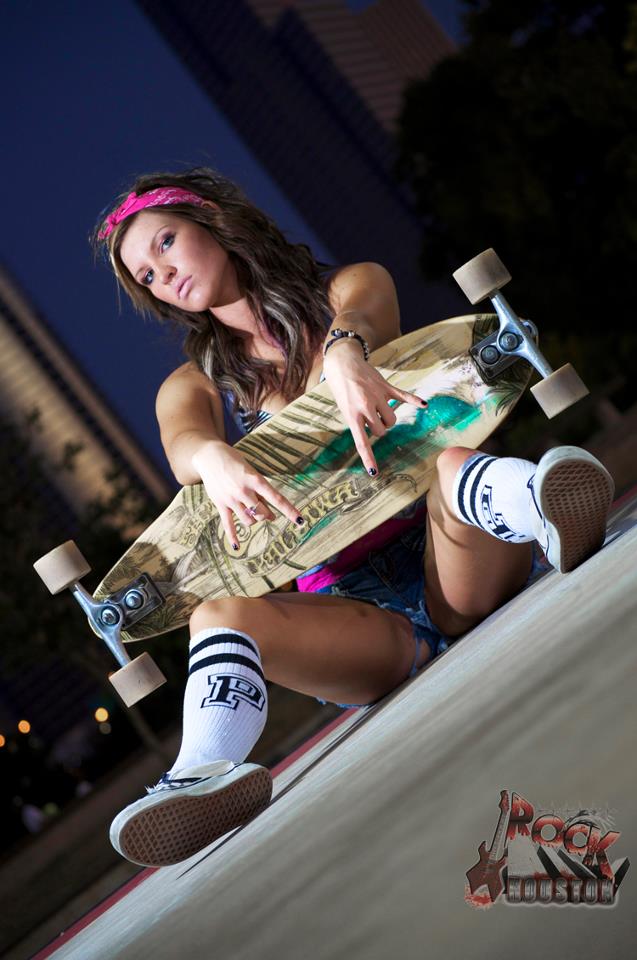 Female model photo shoot of Nicole Oshea  in Lee and Joe Jamail Skatepark, Houston Tx