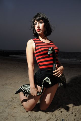 Female model photo shoot of Xuxan in Coney Island