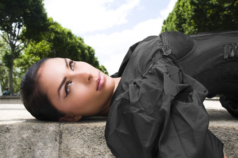 Female model photo shoot of Anais Martinez in Trocadero