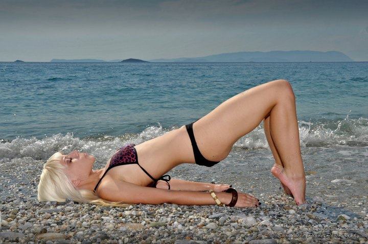 Female model photo shoot of DaphneG by YIOTA SALPADIMOS in Skopelos, Greece