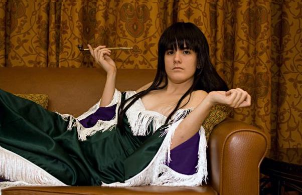 Female model photo shoot of Bloods Mistress in Ikkicon 2010