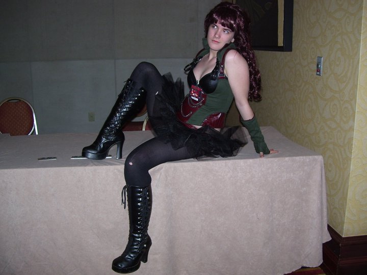 Female model photo shoot of Bloods Mistress in Ikkicon 2011