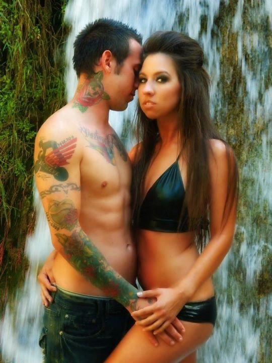 Male and Female model photo shoot of Brock Downing and Christen Miranda Pitney by Ready 2 Rock 
