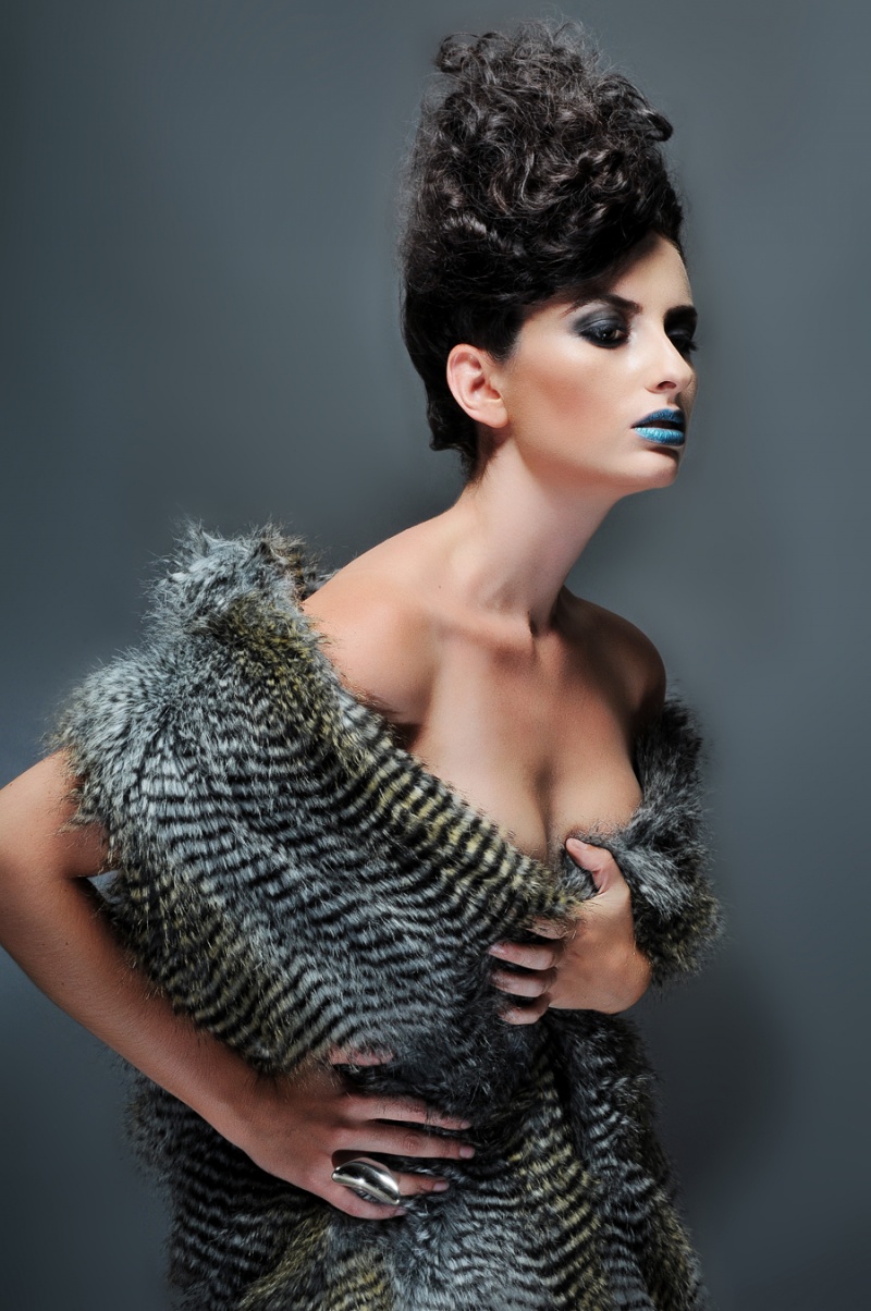 Female model photo shoot of Julia Gabrielov by Eboh Ajeroh, hair styled by Frances Armstrong, makeup by Beauty in HD