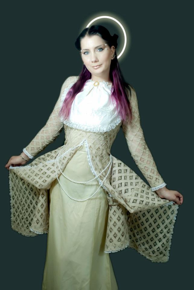 Female model photo shoot of Snow Vampy, clothing designed by Patched Jester 