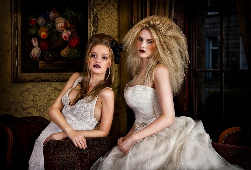 Female model photo shoot of Rosie Fraser Make Up, Berta J and Emma-Marisa by Lee Howell Photography in The Howard Hotel