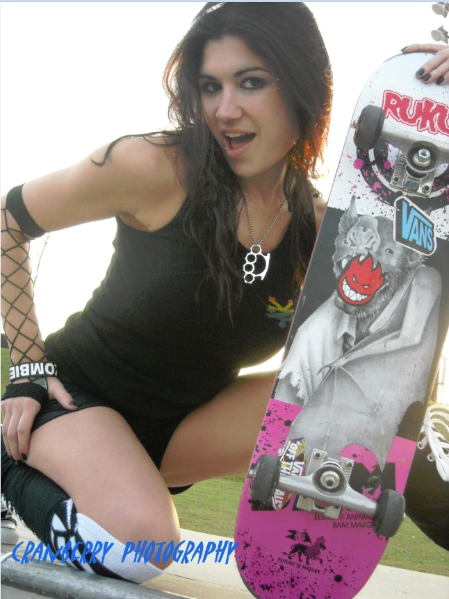 Female model photo shoot of Brandy Aucoin by Cranberry Photography in Velodrome Skate Park, Baton Rouge
