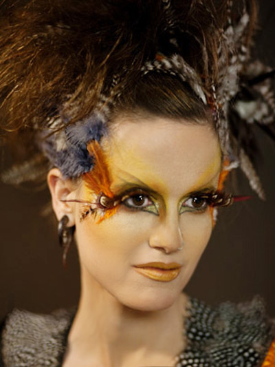 Female model photo shoot of makeup by vesta