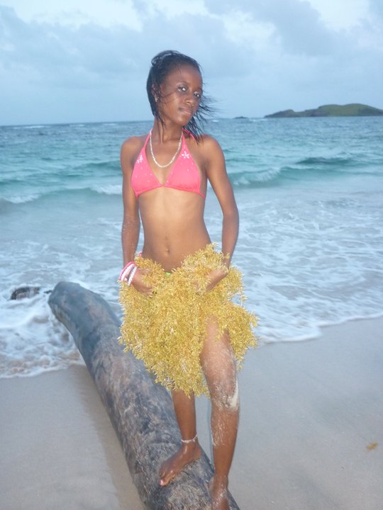 Female model photo shoot of Black Diamond Star in St.Lucia