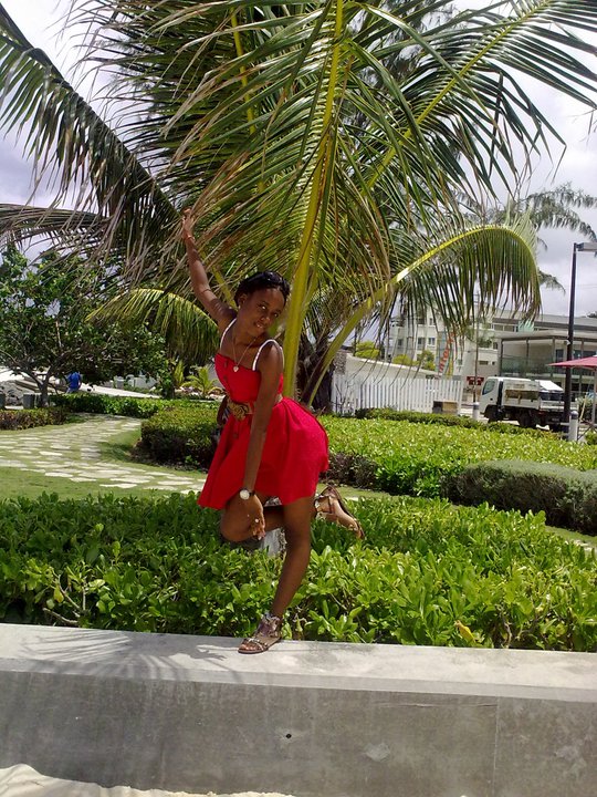 Female model photo shoot of Black Diamond Star in Barbados