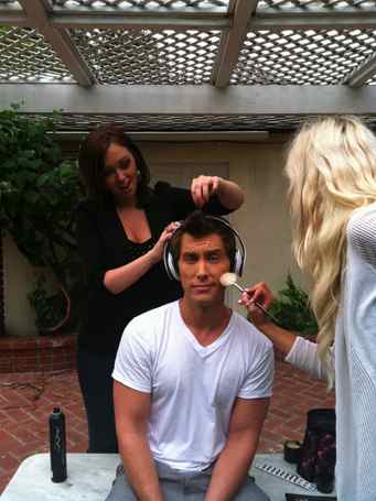 Female model photo shoot of Makeup by Katrina in His Residence, LA