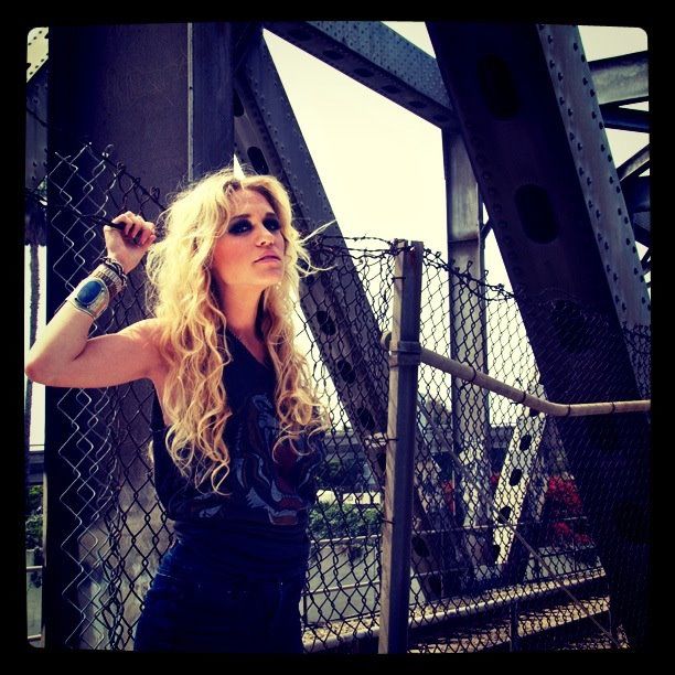 Female model photo shoot of Mariela Medina in Train Tracks in Ventura, California