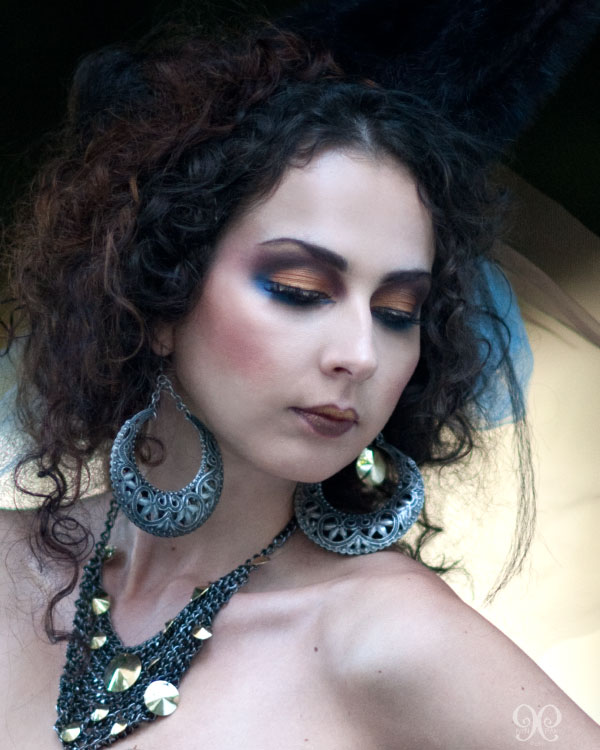 Female model photo shoot of Aphrodite Make Up Art  and Anisa  by Nina pak, clothing designed by Temna Fialka