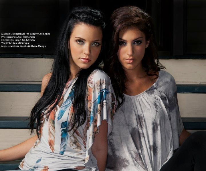 Female model photo shoot of Melrose Jacobs and Alyssa Mango, makeup by Bethza Seminario