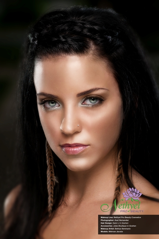 Female model photo shoot of Melrose Jacobs, makeup by Bethza Seminario