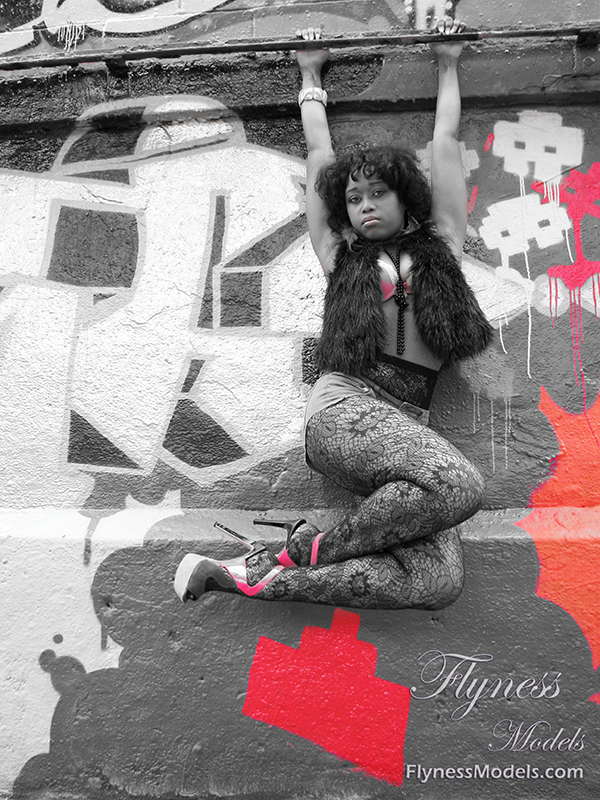 Female model photo shoot of ConnieShanell in 5 pointz