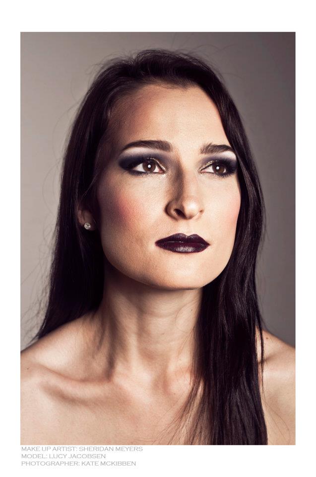 Female model photo shoot of Sheridan Meyers Makeup by Kate McKibben